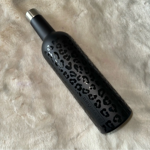 NEW! BRUMATE Onyx Leopard Winesulator 2.0 Wine Canteen 25oz New in Box GORGEOUS! - Picture 9 of 16